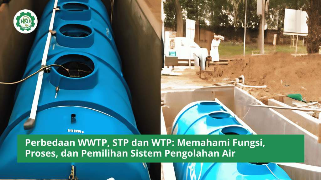 Perbedaan WWTP, STP dan WTP Memahami Fungsi, Proses, dan Pemilihan Sistem Pengolahan Air